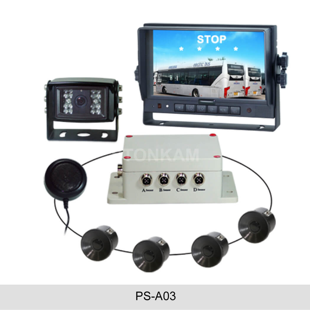 Car Reverse Parking Sensors Kit with Camera and Monitor