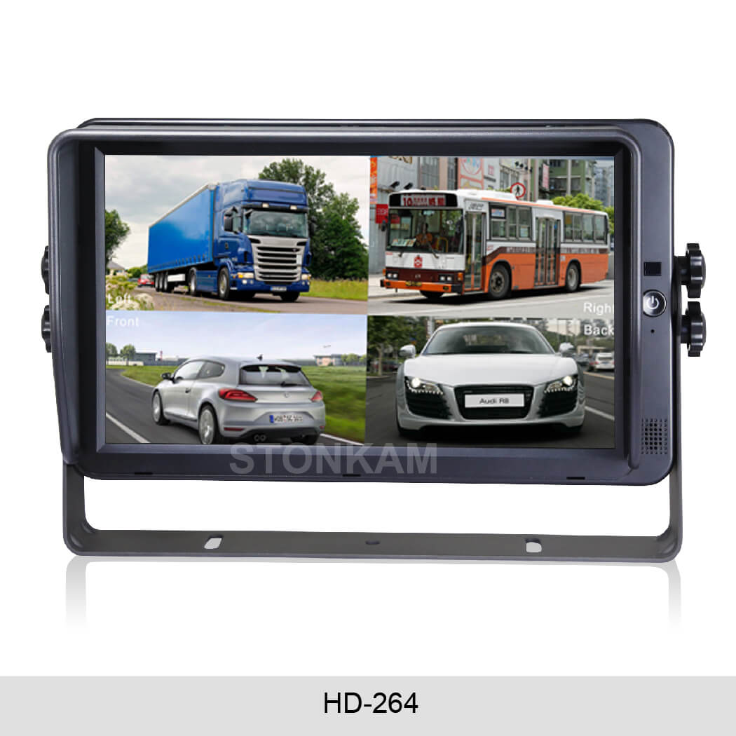 7 inch High Definition Quad View Monitor with Touch Screen