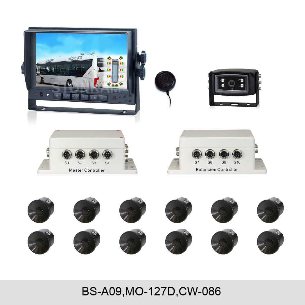 Visual Reversing Ultrasonic Blind Spot Detection System