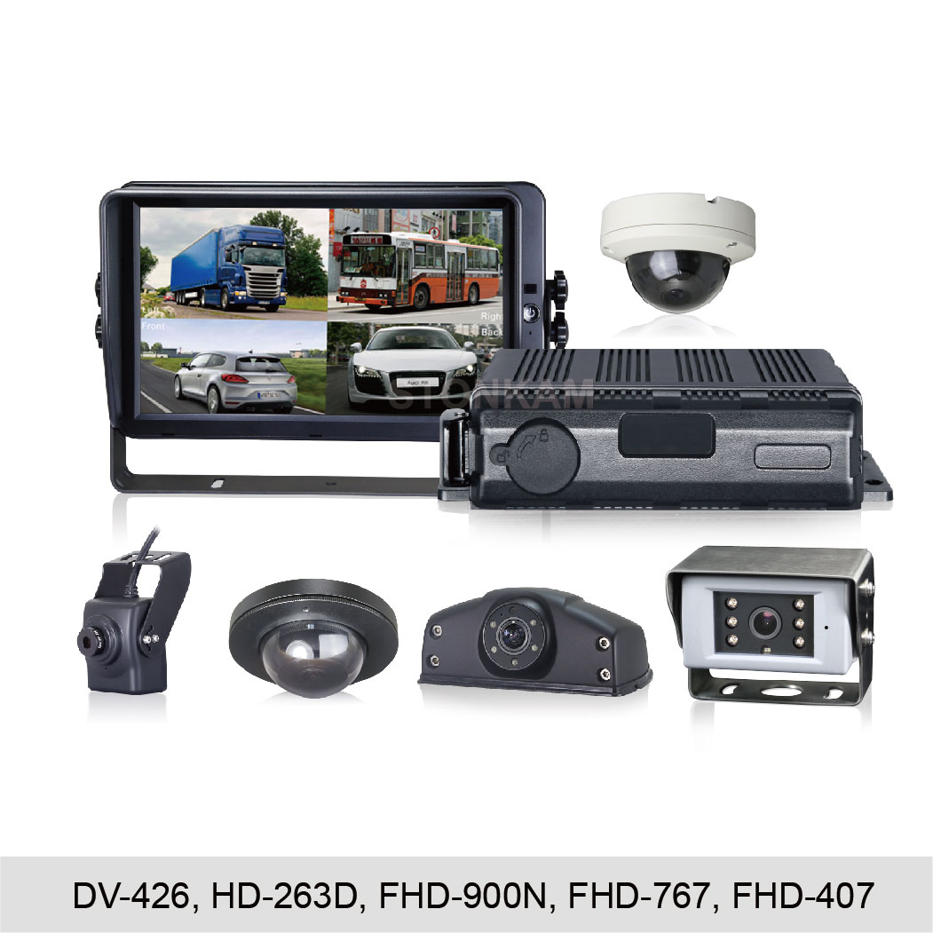 5CH 1080P Bus DVR System with IP Camera