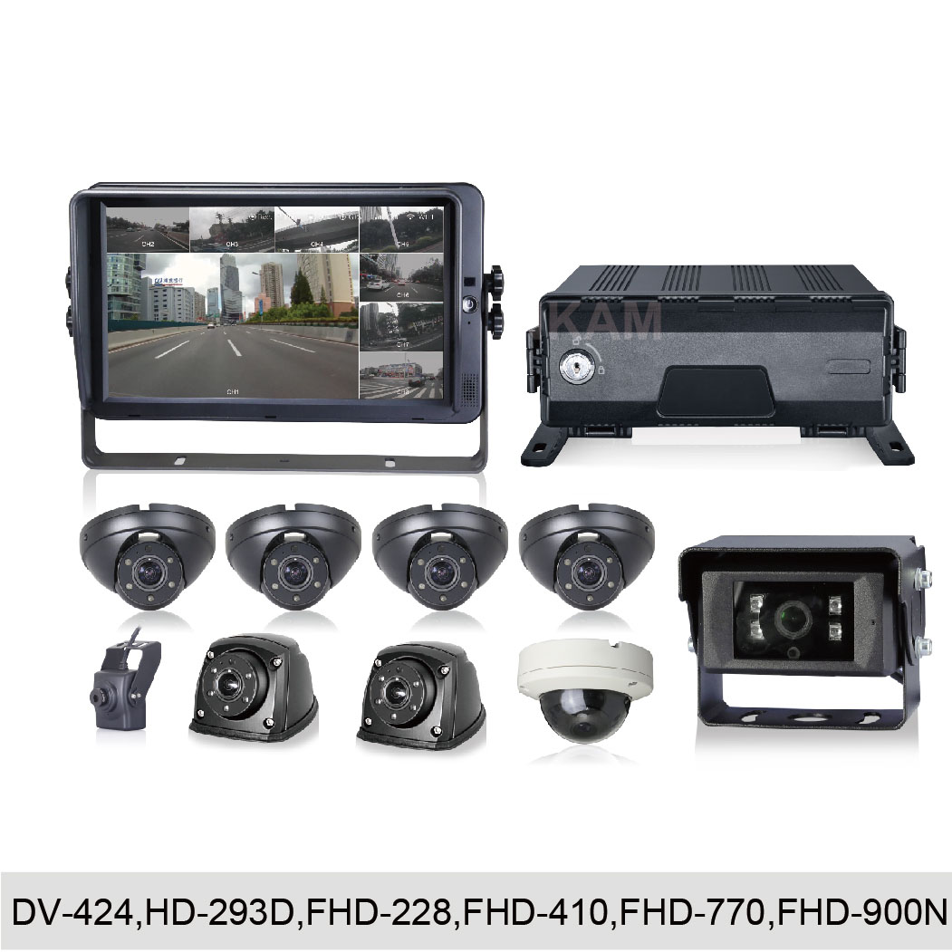 Waterproof 8CH 1080P Vehicle DVR System Surveillance System