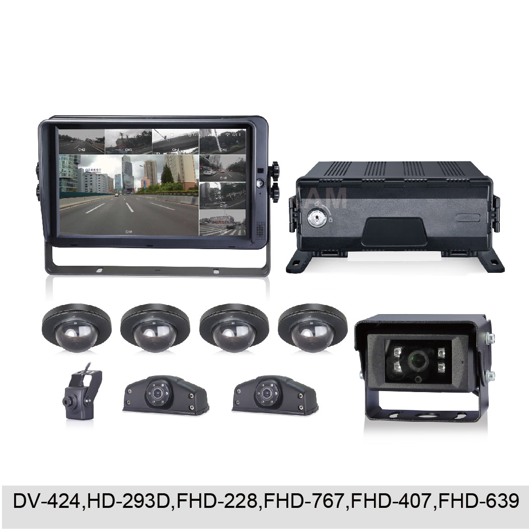 8 Channel 1080P Vehicle Mobile Digital Video Recorder System