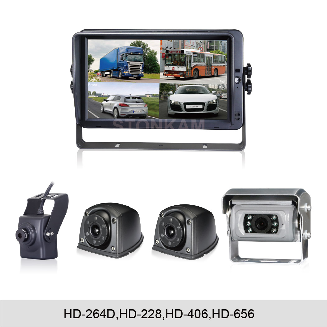 HD 7 inches Quad-view Vision Systems for Vehicle