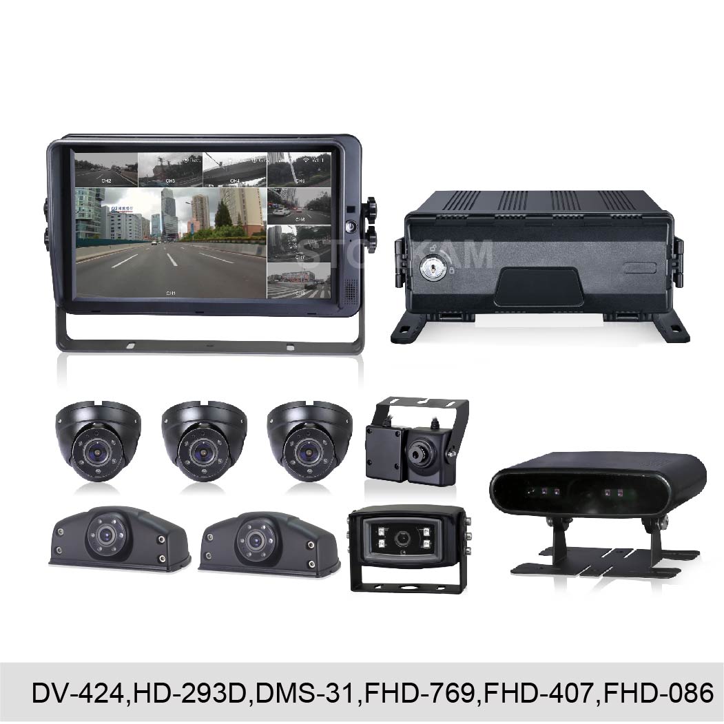 8CH 1080P Vehicle Mobile DVR Camera Systems