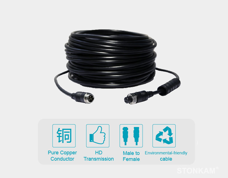  4Pin Extension Cable for Vehicle Camera
