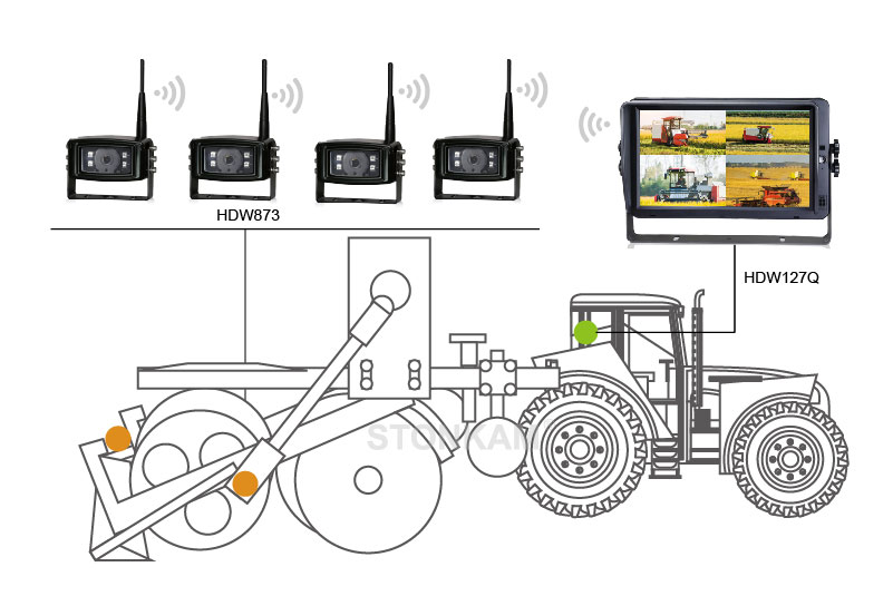 wireless vehicle monitor sysytem for planter